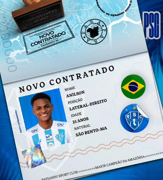 Paysandu contrata lateral revelado na base do São Paulo para a disputa da Série C