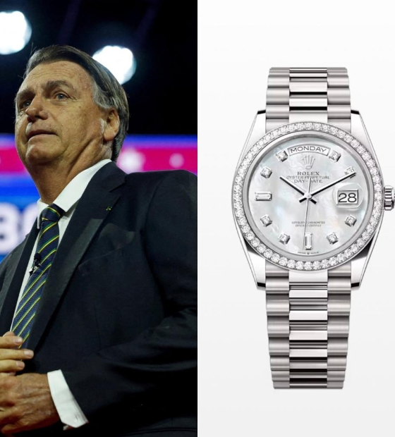 Rolex entregue a Bolsonaro foi feito sob encomenda, afirma perito