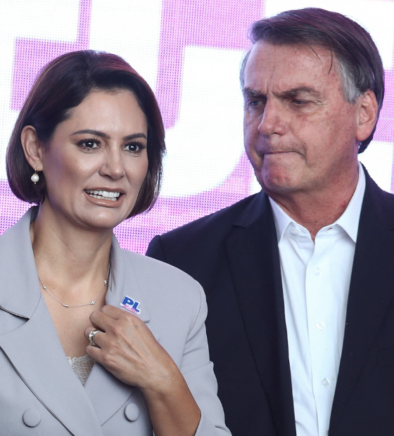  Bolsonaro e Michelle dizem que só falarão se caso das joias passar para 1ª instância