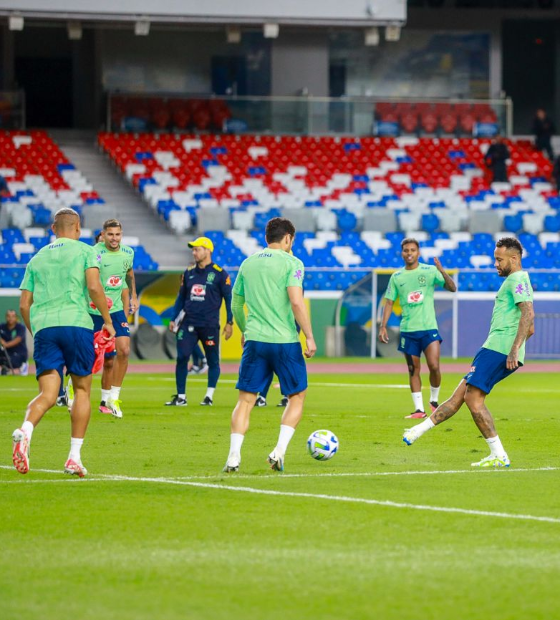 Seleção Brasileira realiza primeiro treino no Novo Mangueirão 