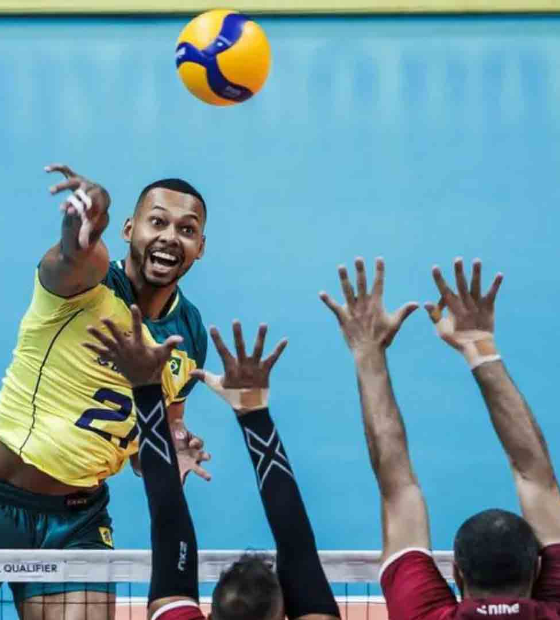 Brasil vence Catar no Rio e estreia com vitória no Pré-Olímpico de vôlei masculino