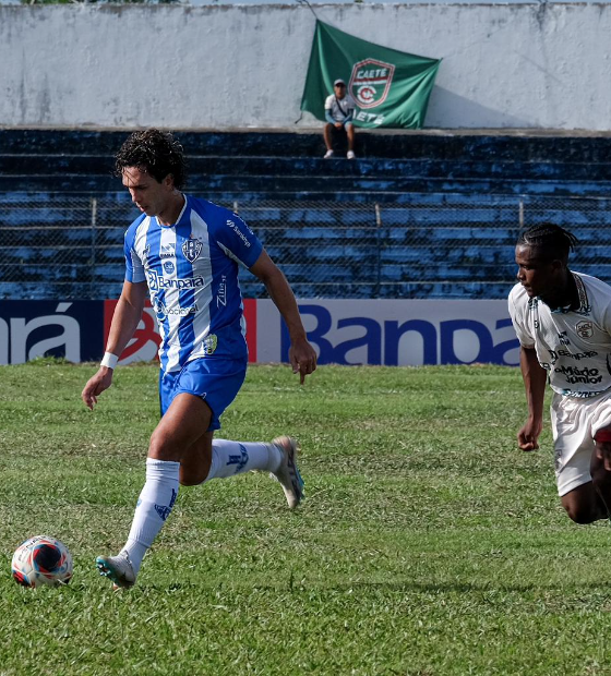 Nicolas marca no fim e Paysandu vence o Caeté pelo Parazão