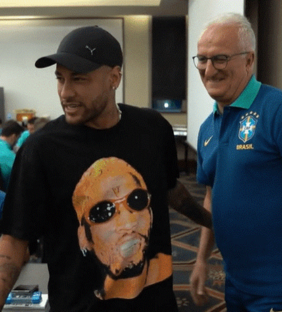 Neymar visita a Seleção Brasileira nos EUA: “Estou na torcida”