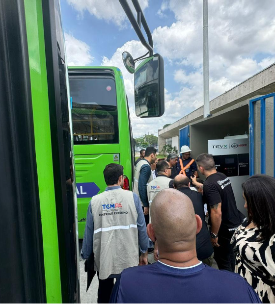 TCMPA fiscaliza execução da implantação do projeto-piloto de ônibus elétricos em Belém