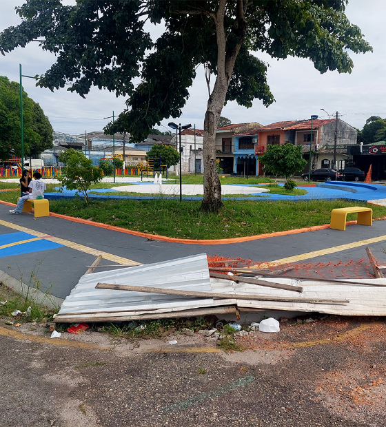 Igor Normando abandona mercado e duas praças de Icoaraci e causa revolta e indignação nos moradores