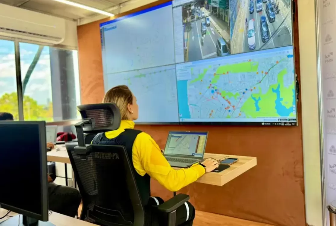 Governo do Estado inicia monitoramento da Central de Trânsito da COP30