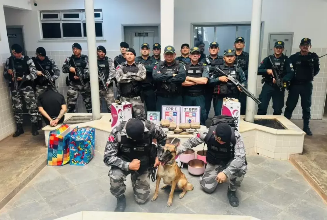 PM apreende mais de 21 quilos de drogas em cilindros de gás, em Santarém