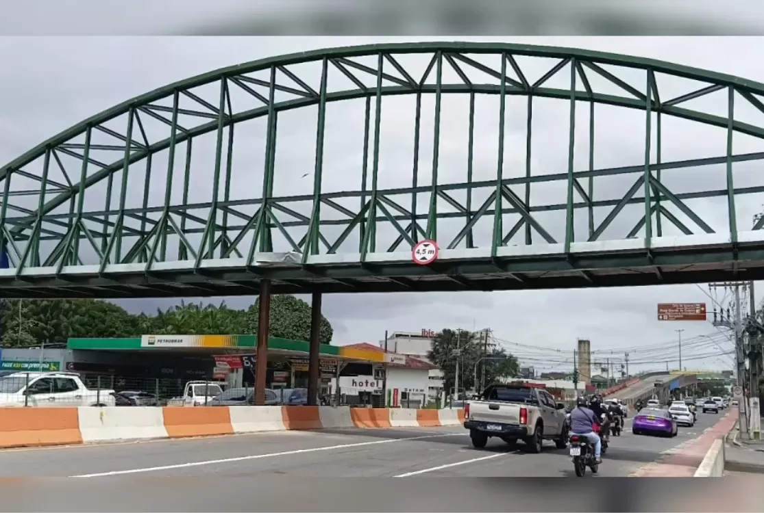 Avenida Júlio César será interditada para retirada temporária de passarela