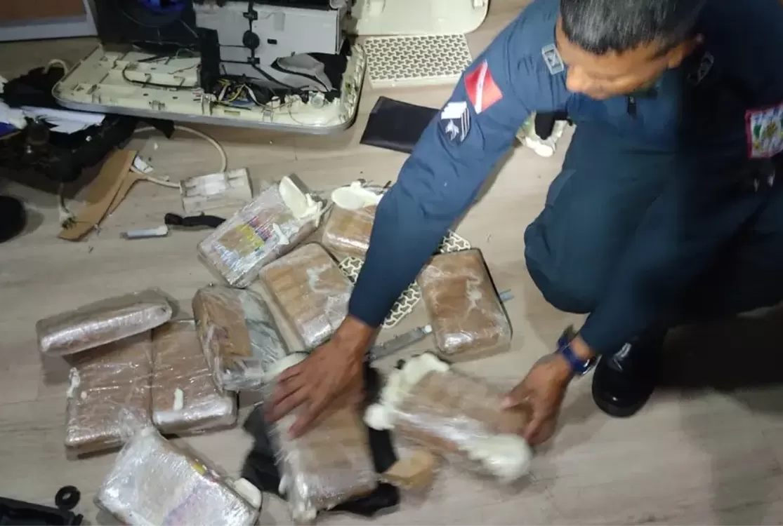 Agentes da Base Candiru, no Baixo Amazonas, apreendem 12 kg de drogas