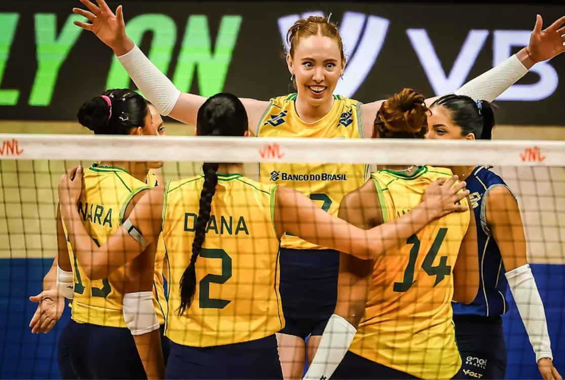 Brasil estreia com vitória sobre a Holanda na Liga das Nações feminina de vôlei