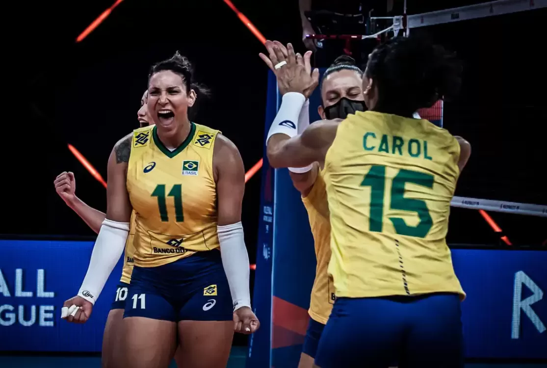 Invicto, Brasil encara Itália, líder do ranking mundial, pela Liga das Nações de Vôlei