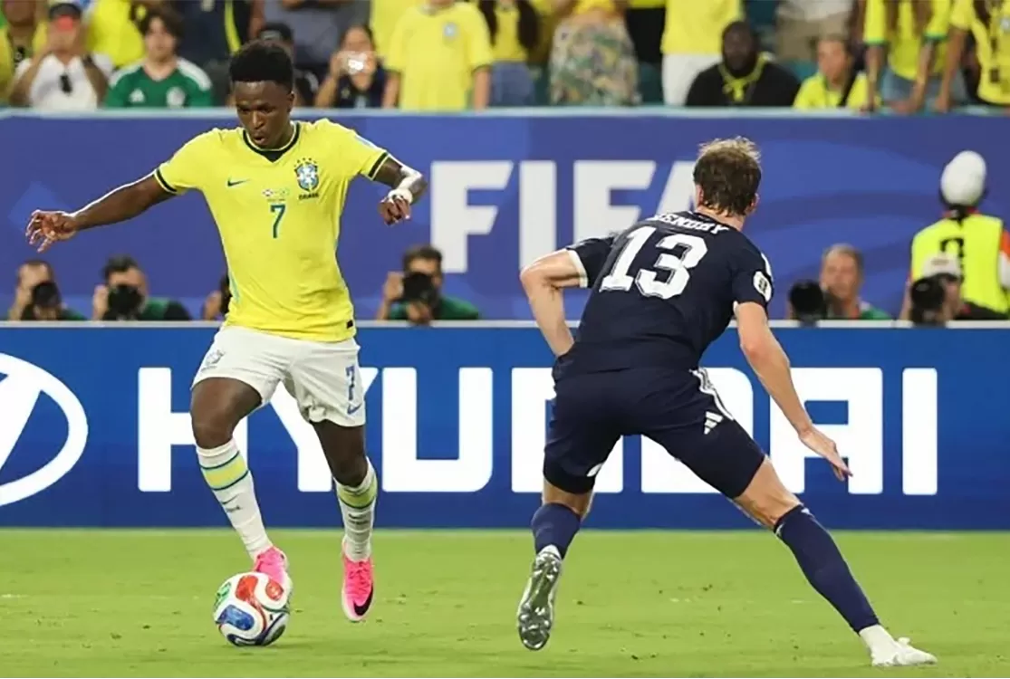 Gol anulado de Vini Jr. gera protesto da CBF, revolta de torcedores e ironia da empresa