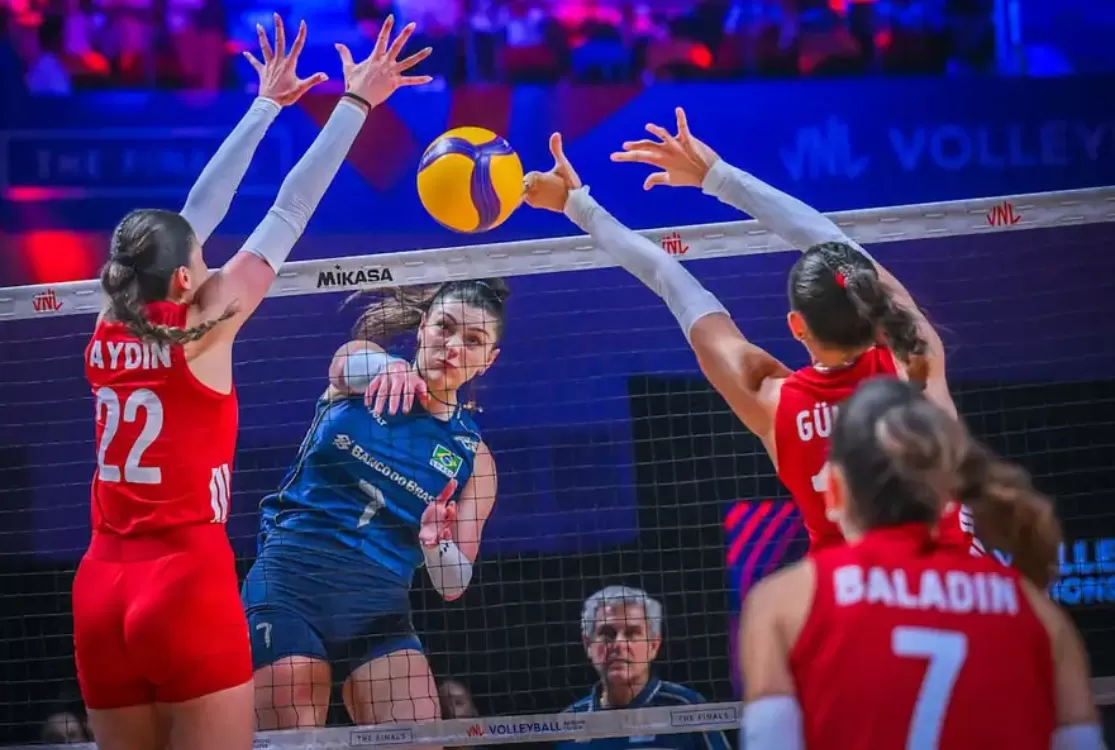 Vôlei: Seleção feminina cai de virada para a Turquia e fica com o vice da Liga das Nações