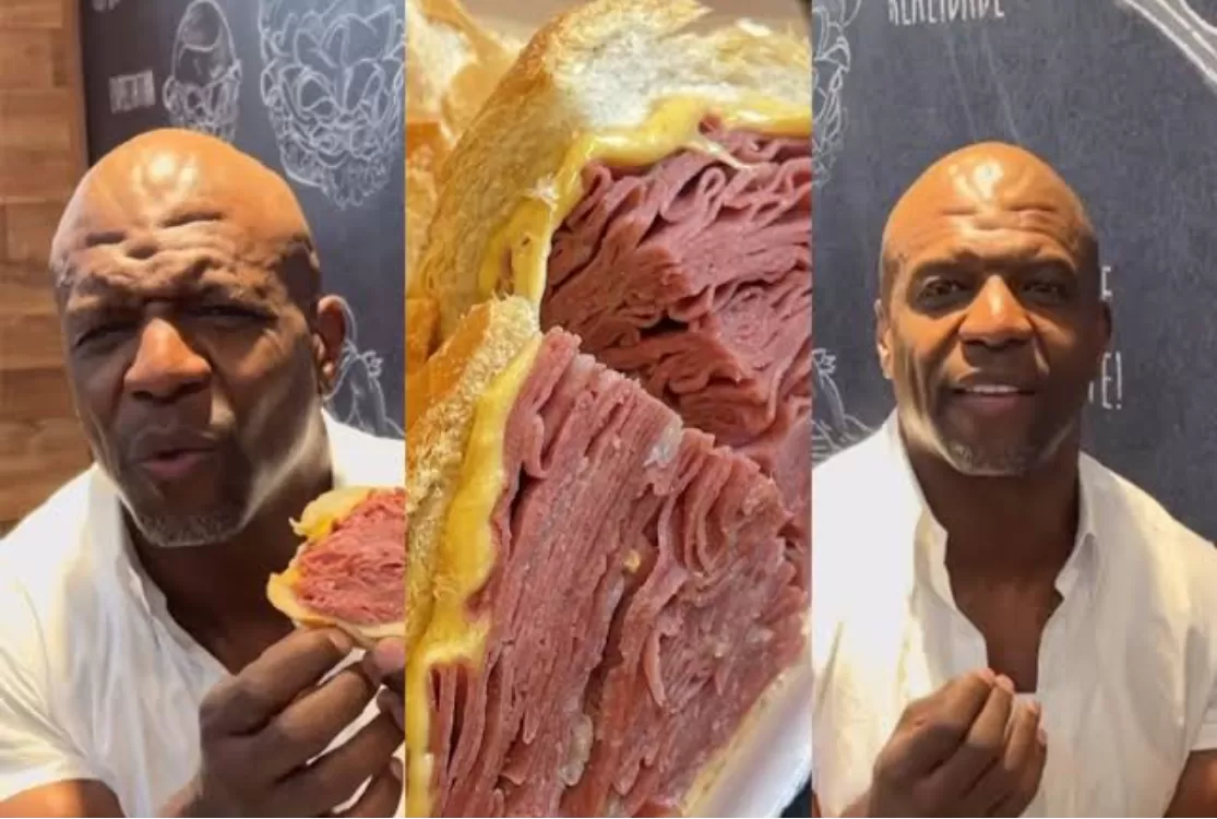 Em SP, Terry Crews se derrete pela comida brasileira e diz que é 'filho do Brasil'