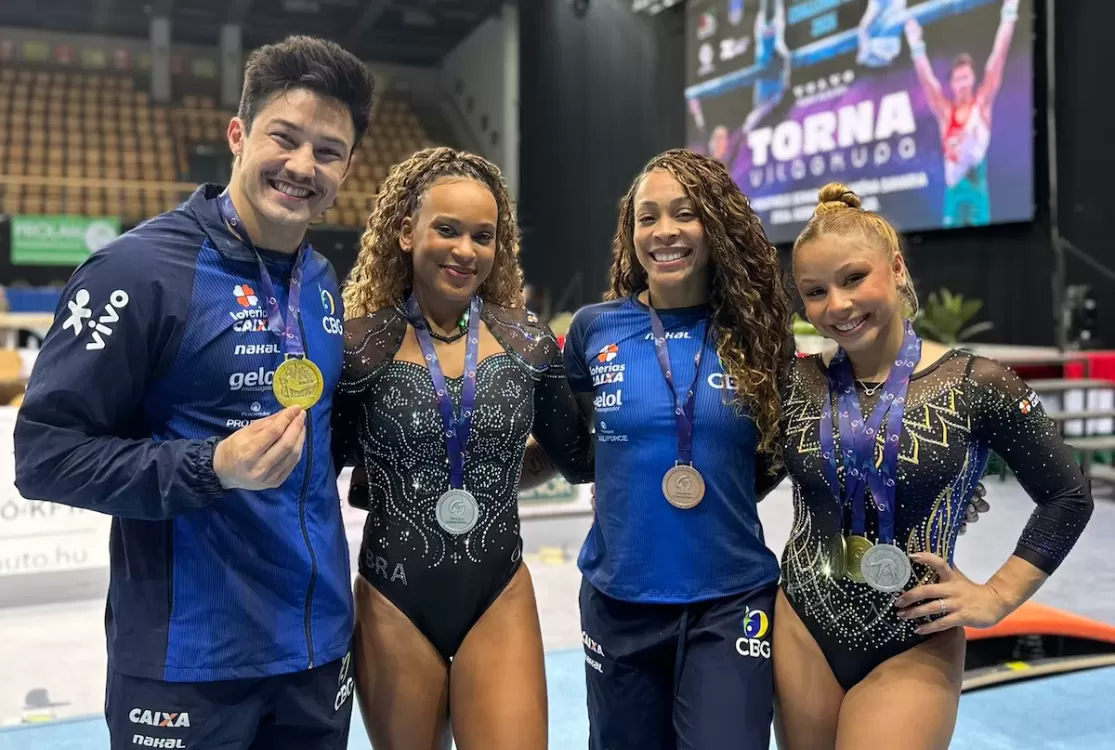 Flávia Saraiva e Rebeca Andrade fazem dobradinha na trave; Nory é ouro
