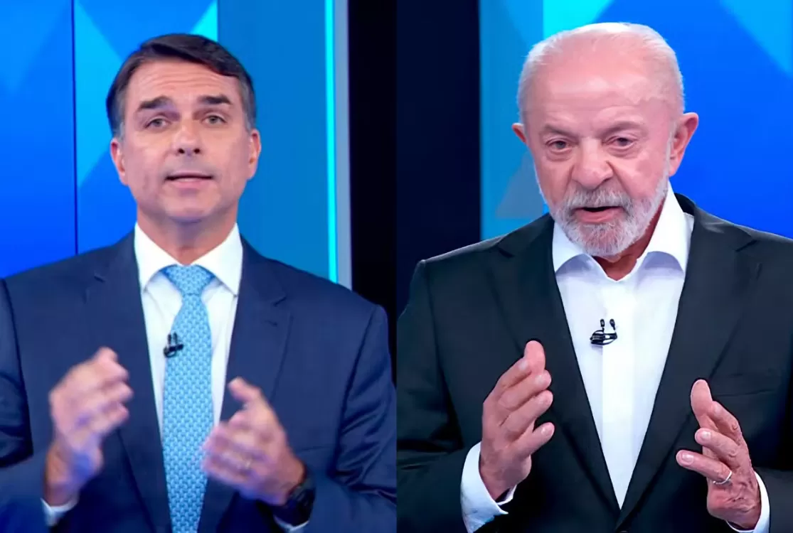 Na Globo, Flávio Bolsonaro e Lula trocam acusações, propostas e constrangimentos